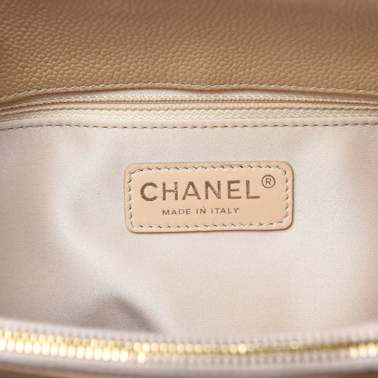 Chanel Caviar Quilted Grand Shopping Tote GST Beige Clair 6 of 17