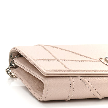 Christian Dior Grained Calfskin Diorama Wallet on Chain Pouch Rose Poudre 9 of 14