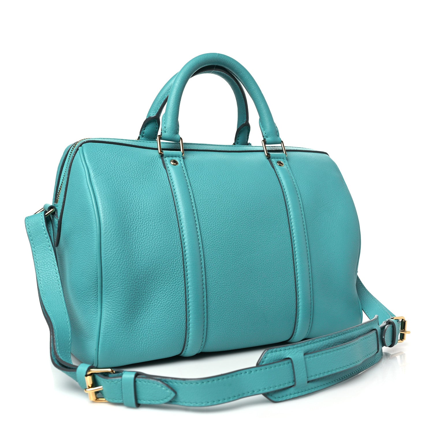 Louis Vuitton Calfskin Sofia Coppola SC Bag PM Turquoise 3 of 10