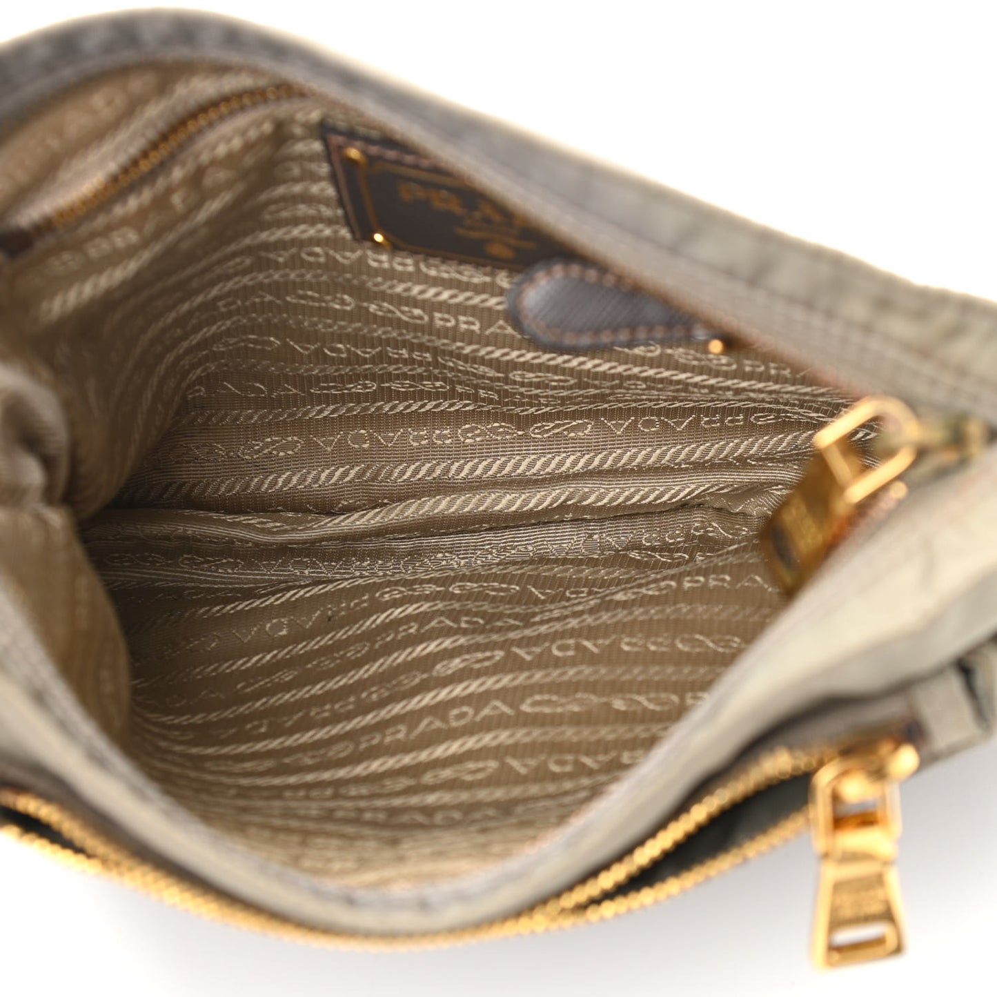 Tessuto Nylon Saffiano Crossbody Bag Green