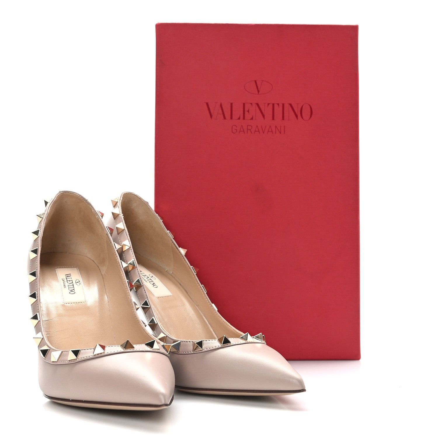 Valentino Garavani Nappa Rockstud 85mm Pumps 38.5 Poudre 8 of 8