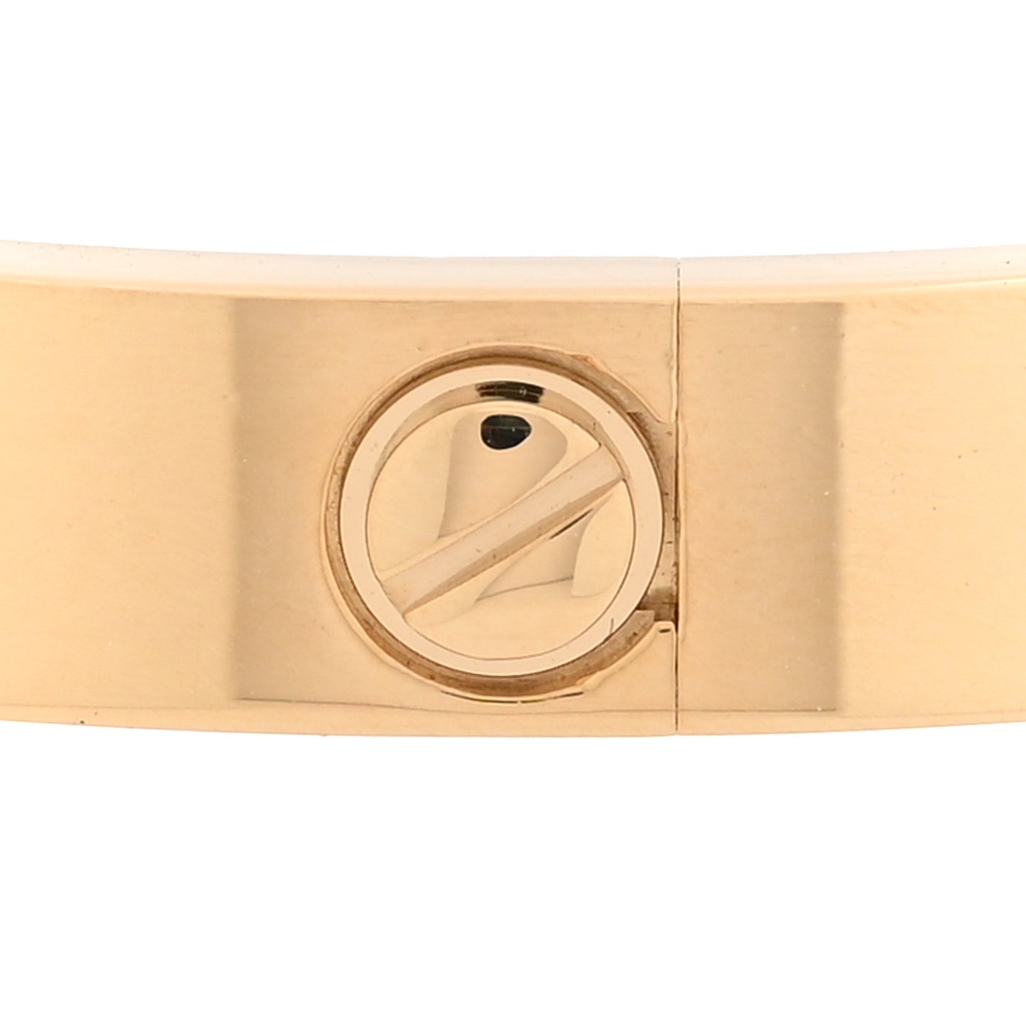 18K Yellow Gold 4 Diamond LOVE Bracelet 17