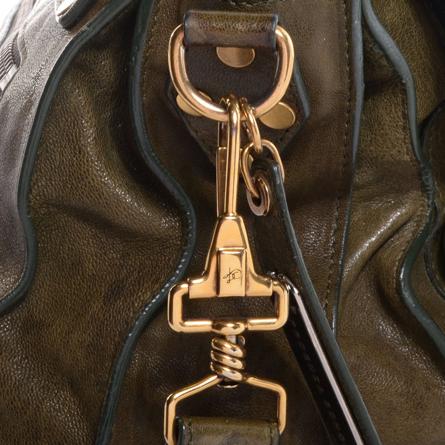 Lambskin PS1 Large Satchel Military