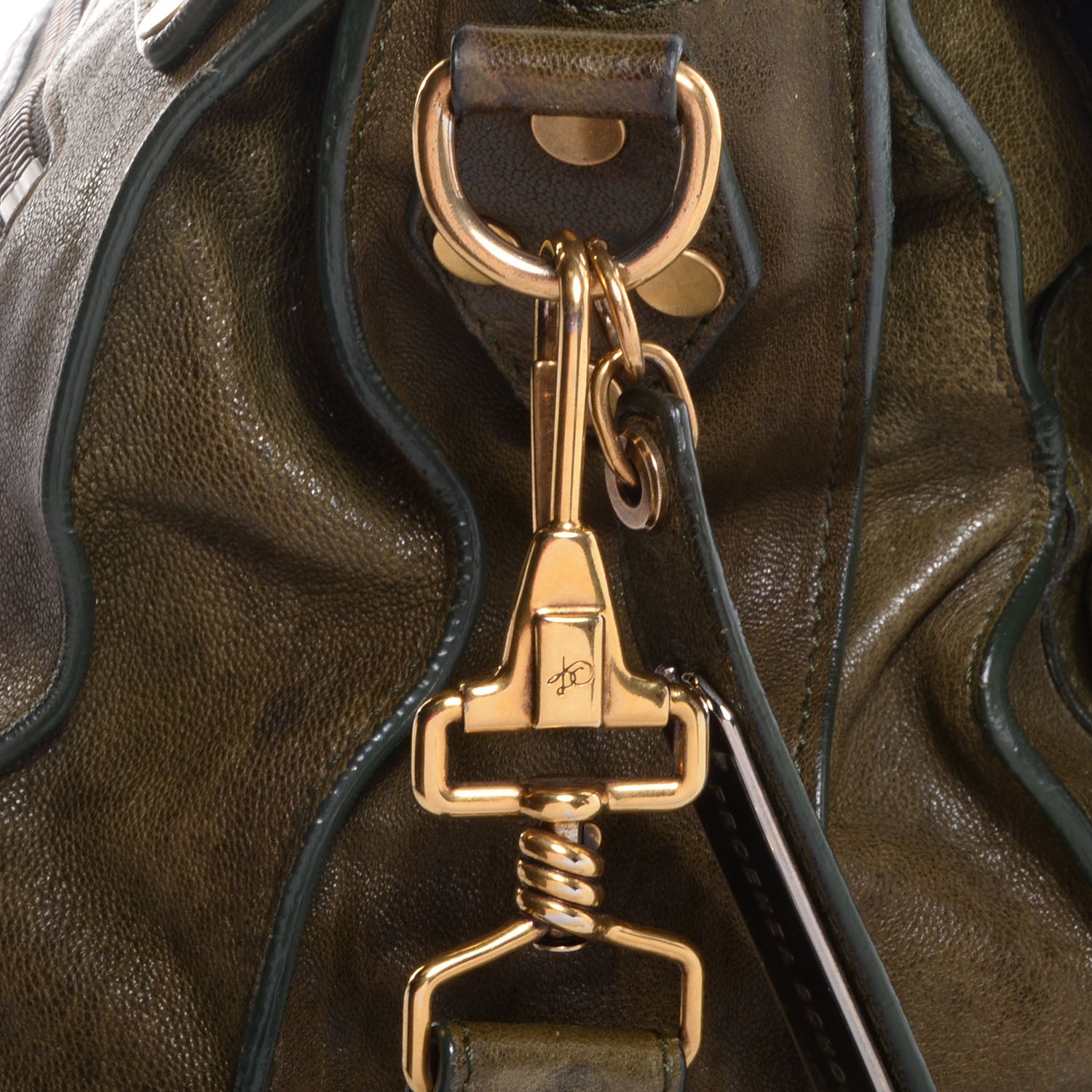 Proenza Schouler Lambskin PS1 Large Satchel Military 10 of 11