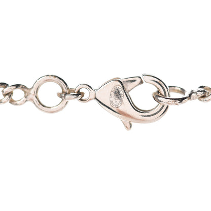 Chanel CC Pendant Necklace Gold White 5 of 6