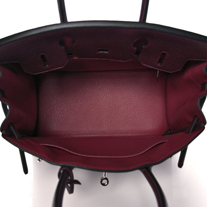 Hermes Togo Horseshoe Birkin 30 Bordeaux Bois de Rose 5 of 11