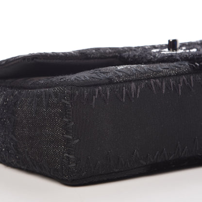 Chanel Tweed Patchwork Medium Single Flap Black 9 of 10