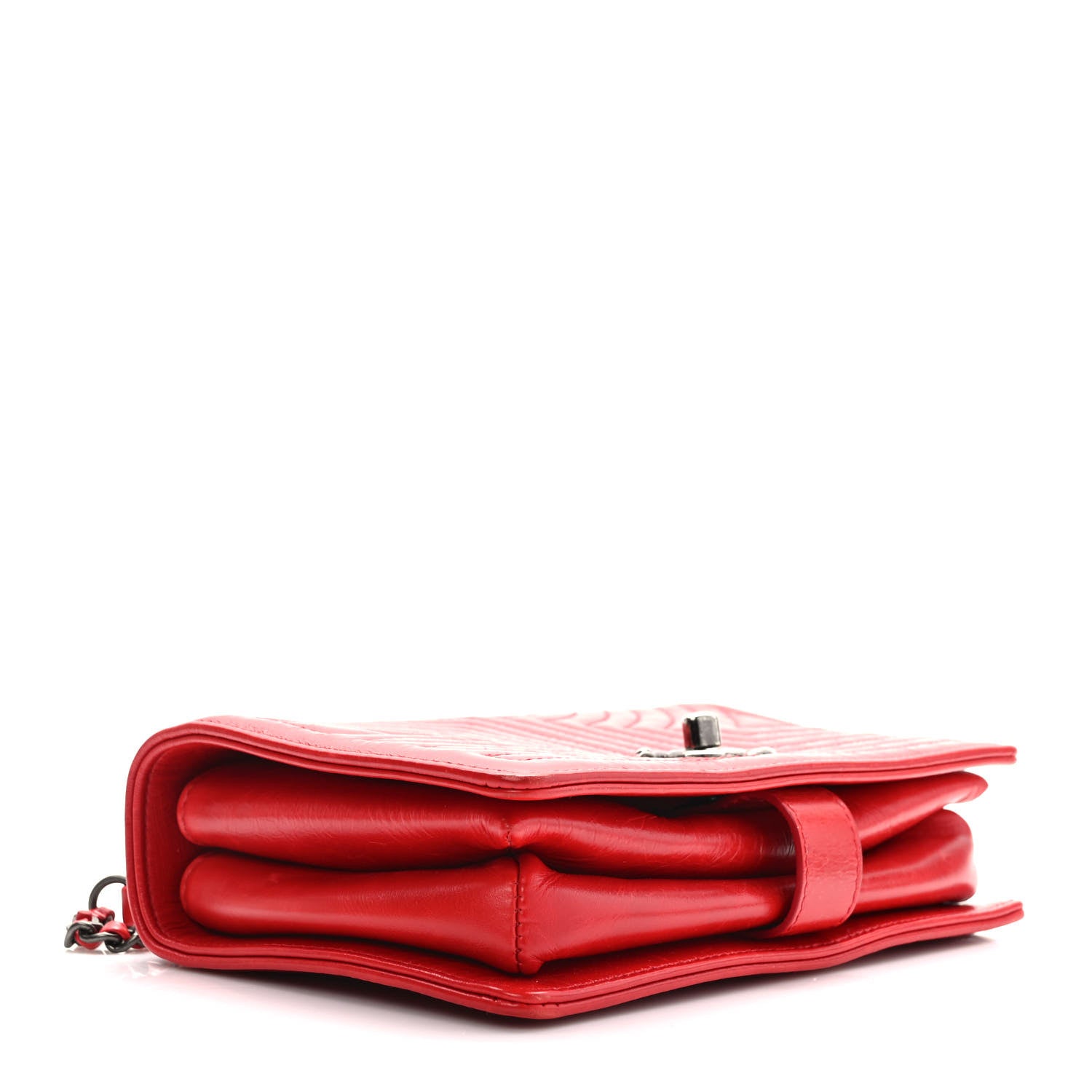 Chanel Calfskin Quilted Small Korean Garden Flap Red 4 of 12
