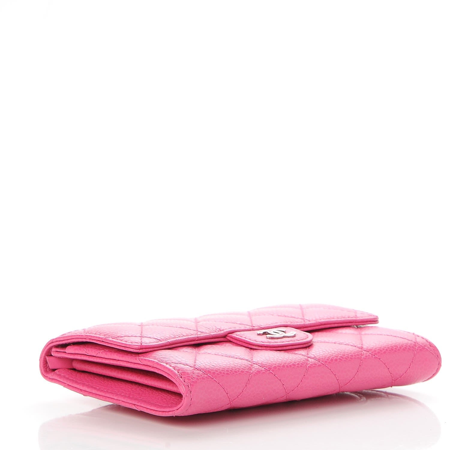 Chanel Caviar Quilted Small Flap Wallet Pink 4 of 7