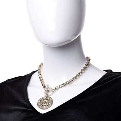 Chanel Medallion CC Chain Necklace Gold 2 of 7
