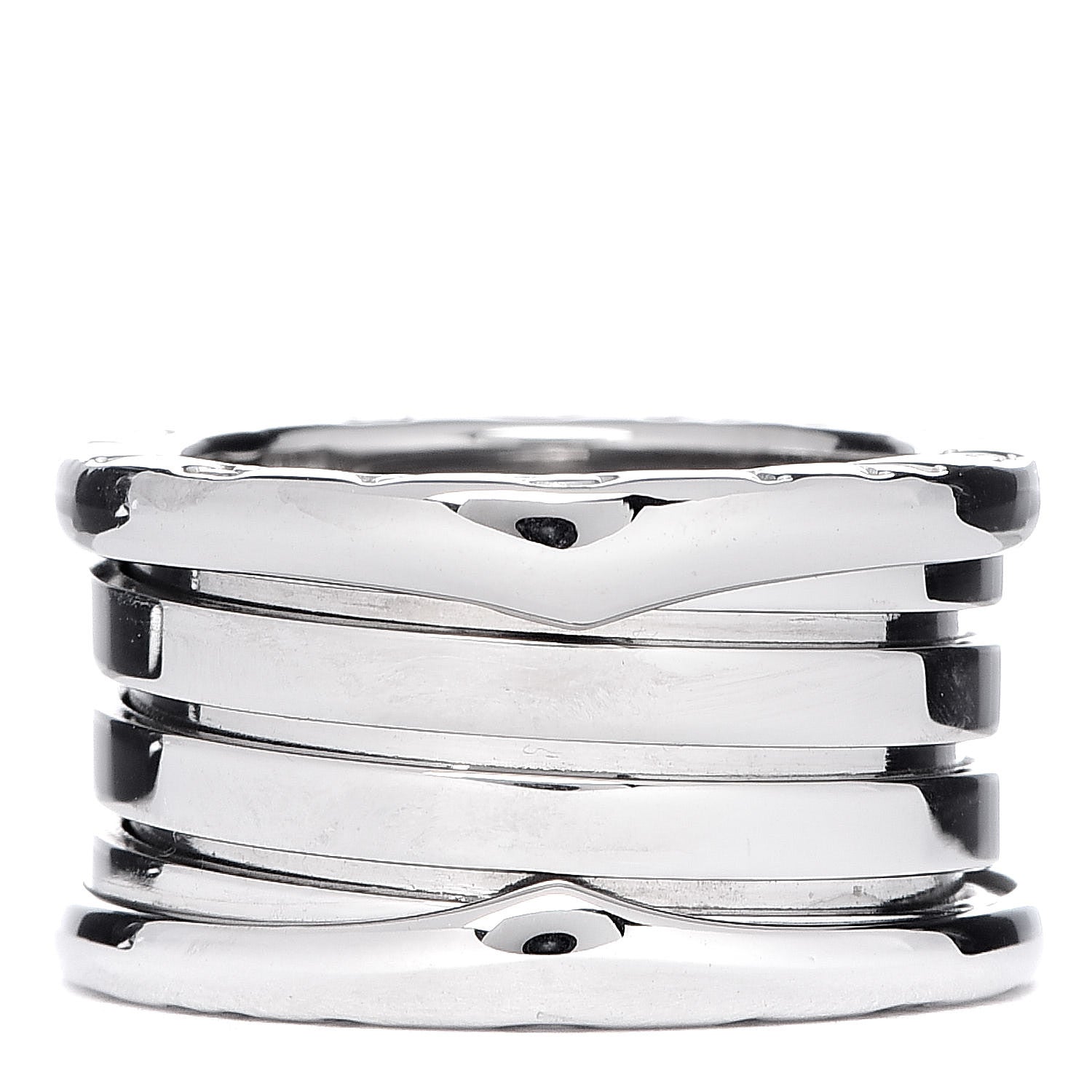 Bulgari 18K White Gold B.Zero1 Four-Band Ring 48 4.5 1 of 5