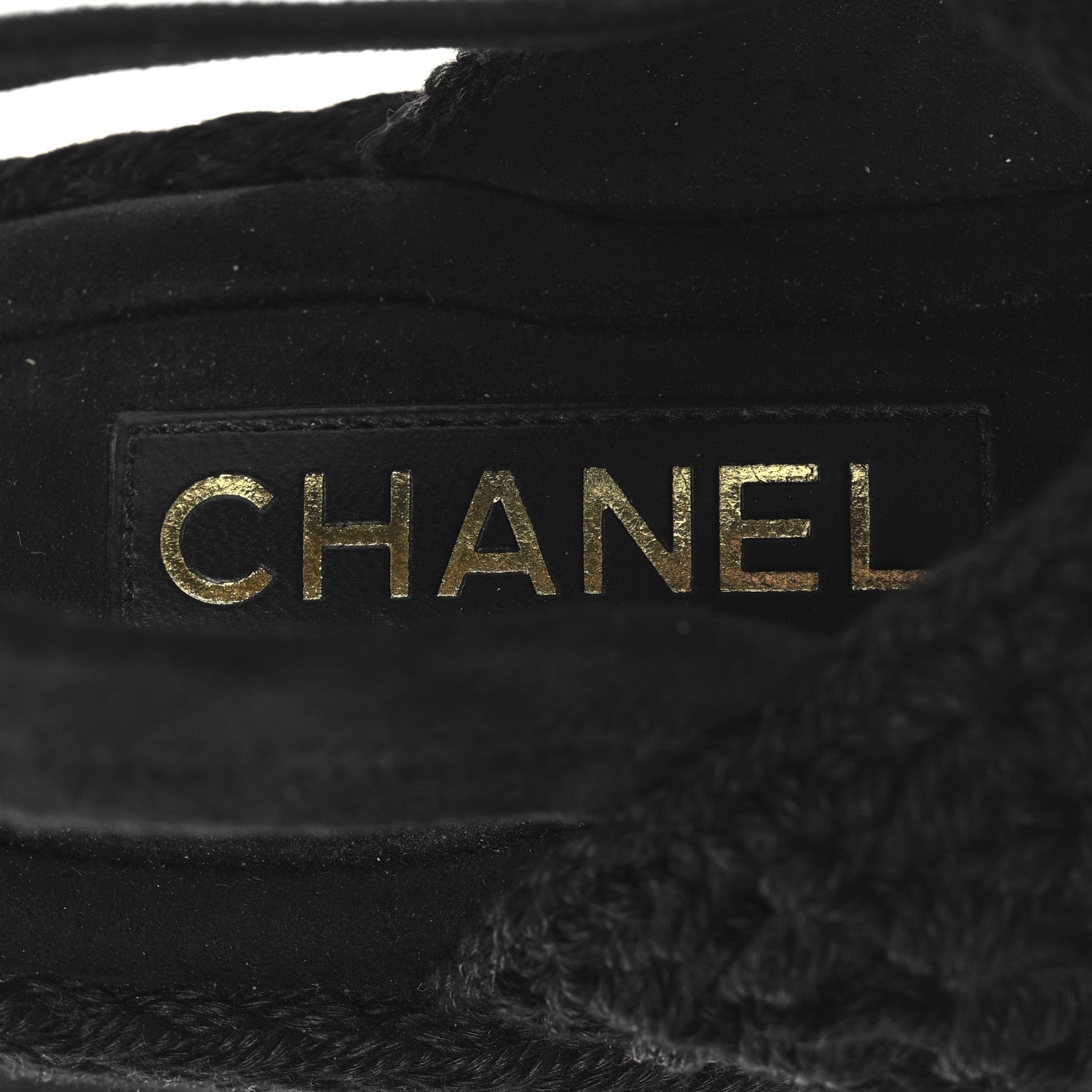Chanel Crochet Velcro Dad Sandals 36 Black 8 of 9