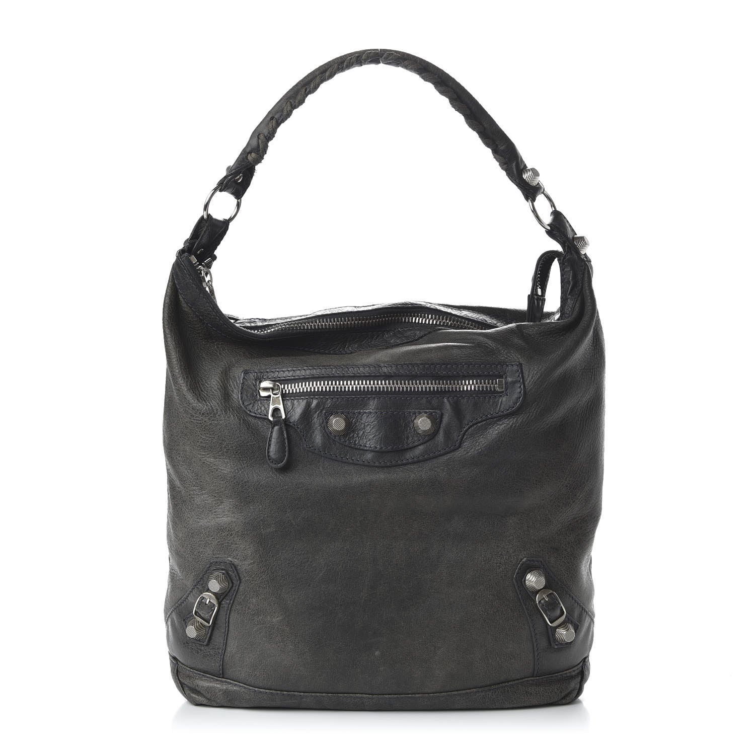 Balenciaga Agneau Giant 21 Silver Hardware Day Hobo Anthracite 1 of 10