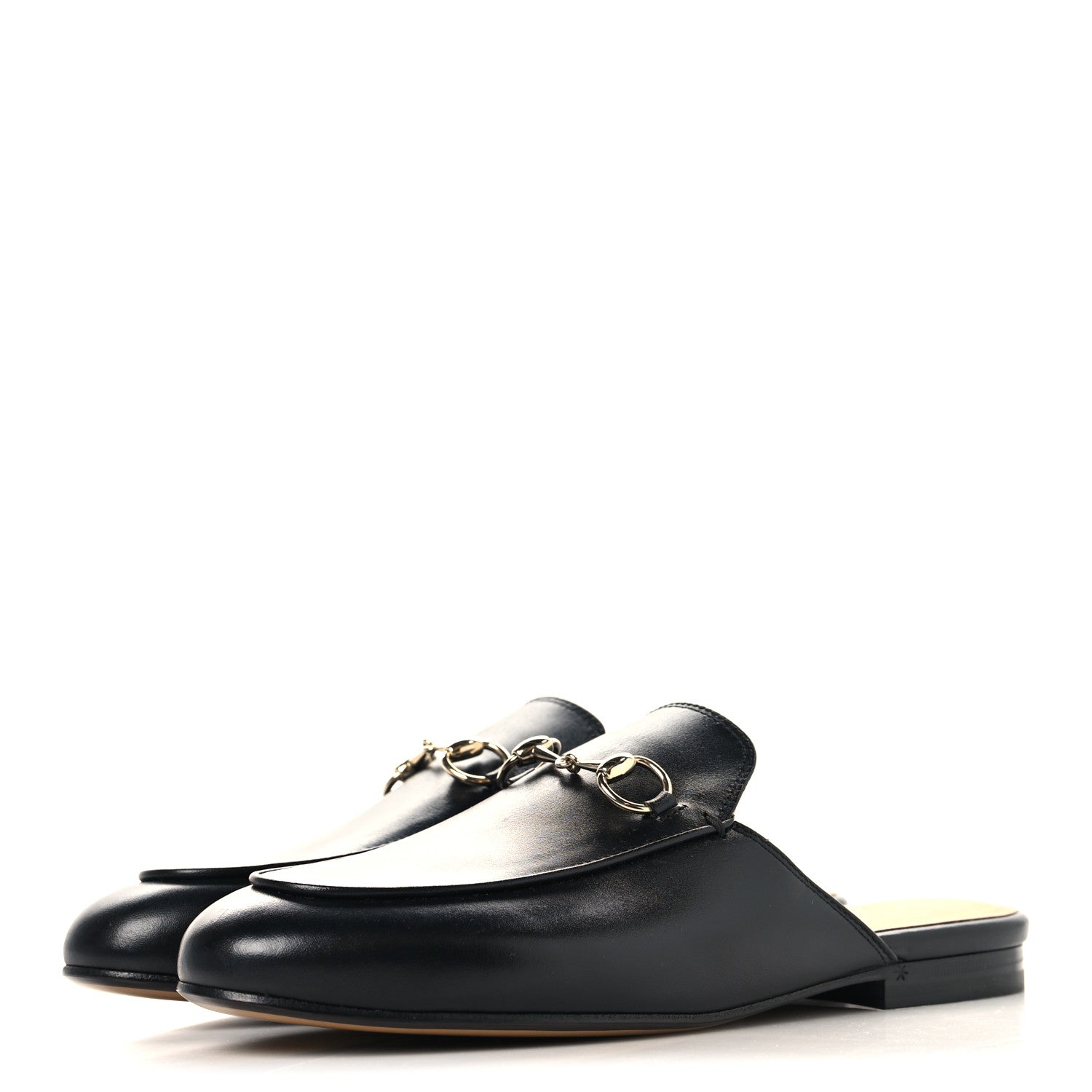 Gucci Calfskin Womens Princetown Slippers 37 Black 4 of 9