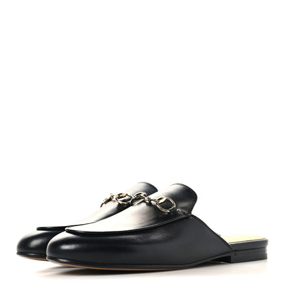 Gucci Calfskin Womens Princetown Slippers 37 Black 4 of 9
