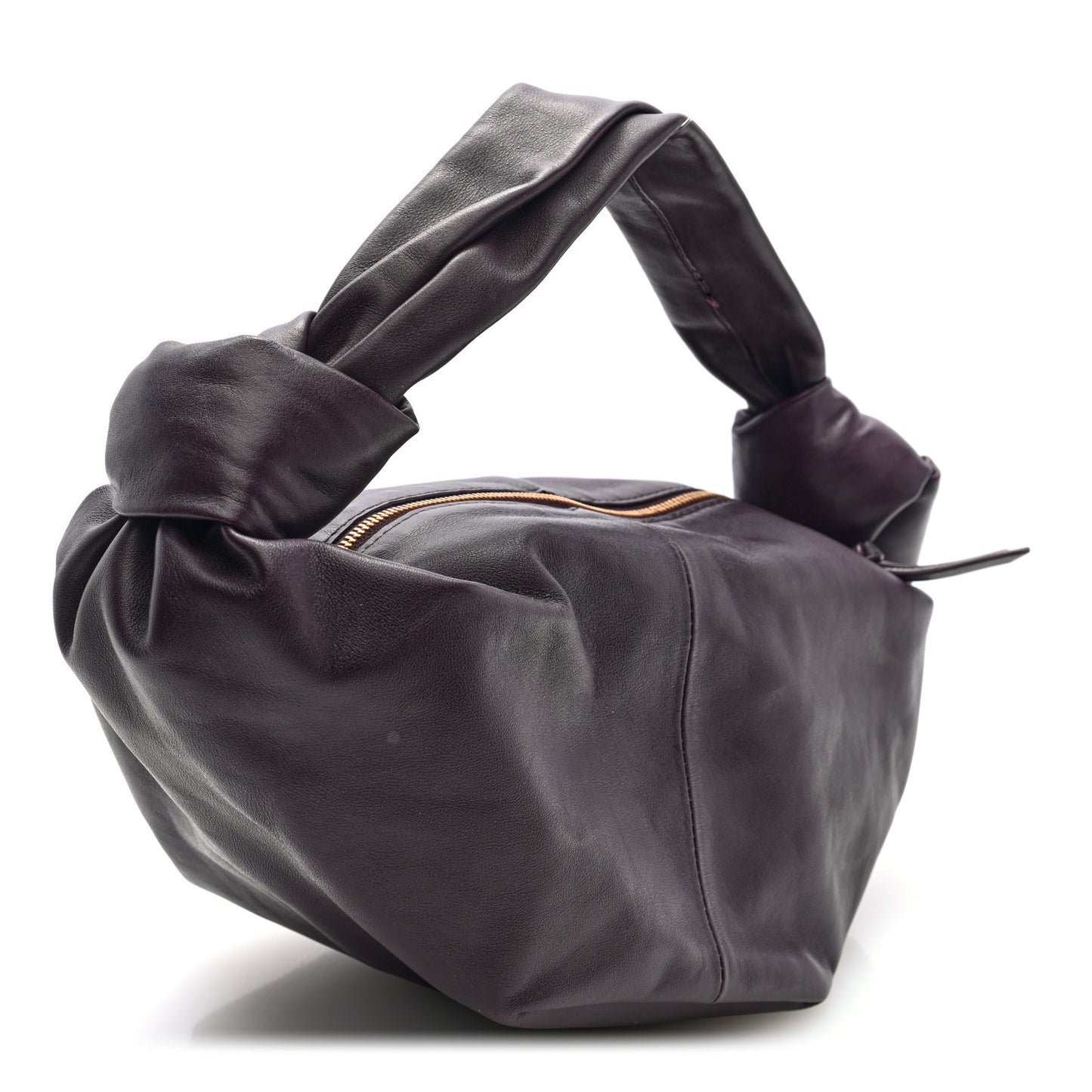Calfskin Mini Double Knot Hobo Barolo