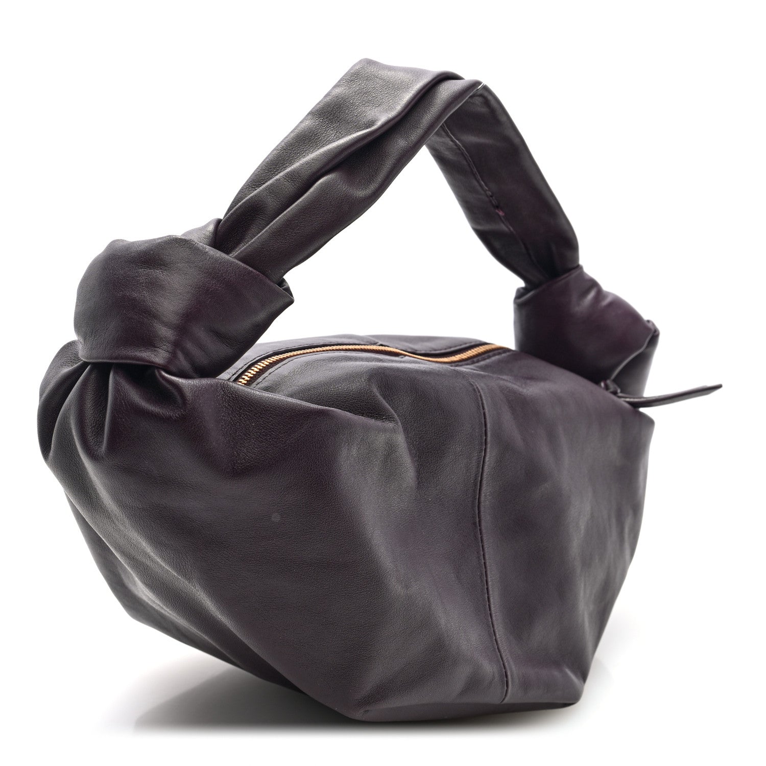 Bottega Veneta Calfskin Mini Double Knot Hobo Barolo 3 of 10