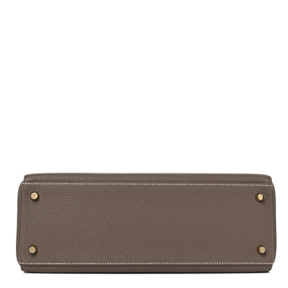 Hermes Togo Kelly Retourne 32 Etoupe 5 of 33