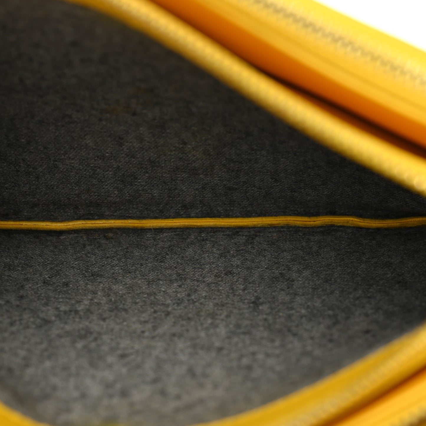 Lambskin Small Trio Crossbody Bag Fluo Yellow