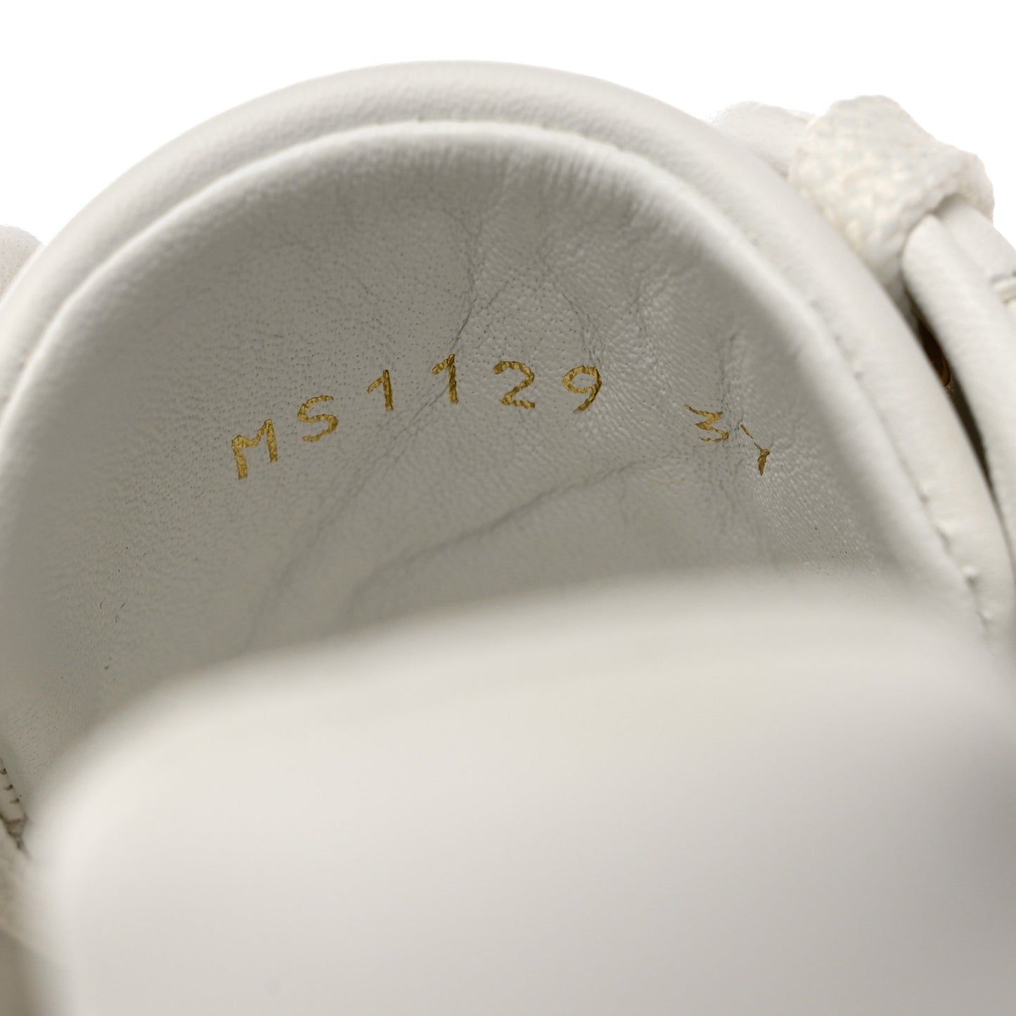Calfskin Monogram Damier Tressage Frontrow Sneakers 37 White
