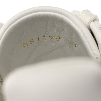 Louis Vuitton Calfskin Monogram Damier Tressage Frontrow Sneakers 37 White 6 of 9