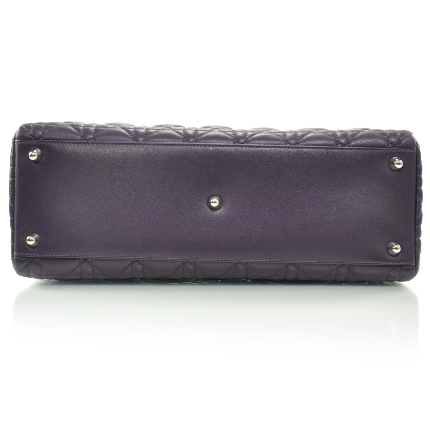 Lambskin Cannage Large Lady Dior Amaranth