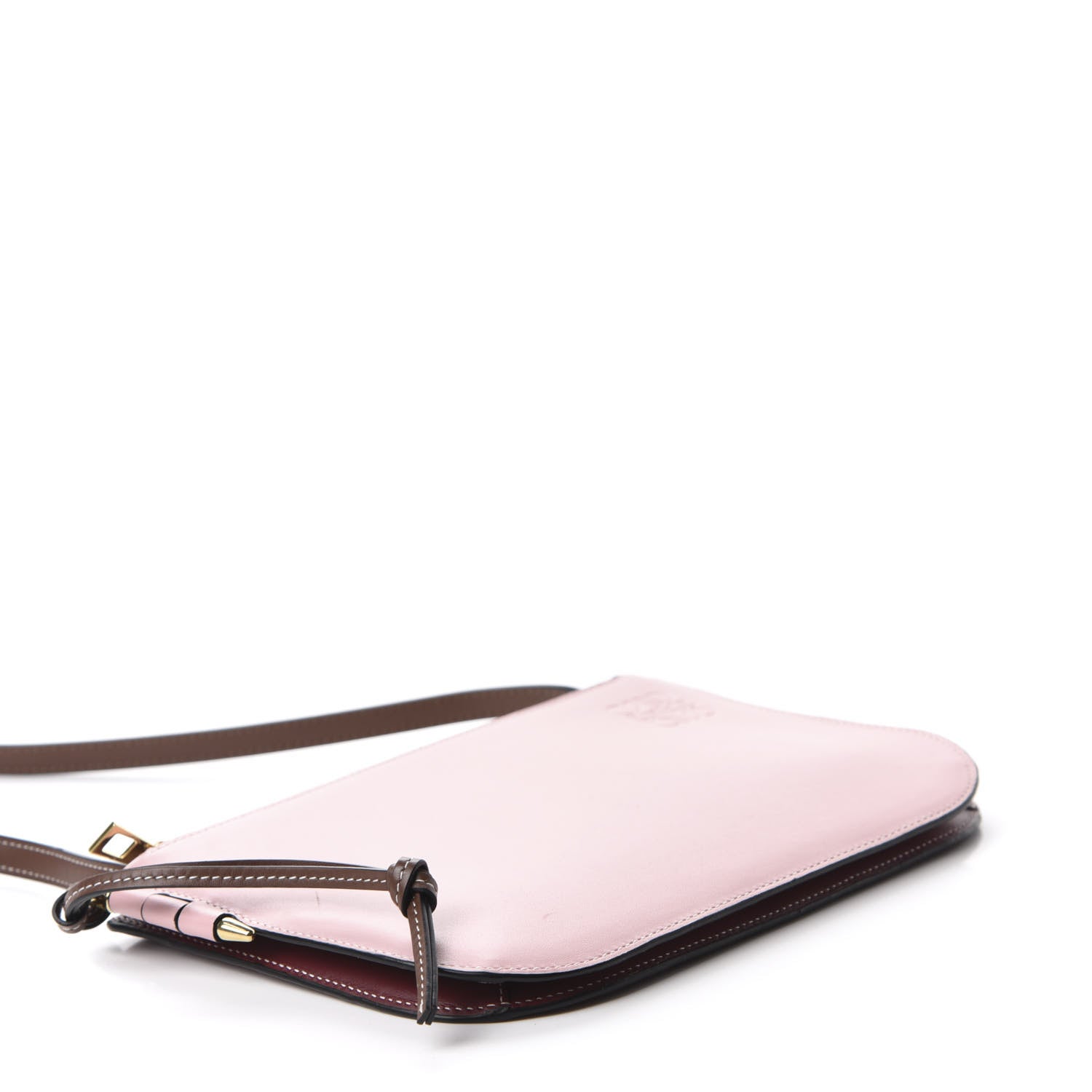 Loewe Calfskin Gate Double Zip Pouch Crossbody Pastel Pink 4 of 9