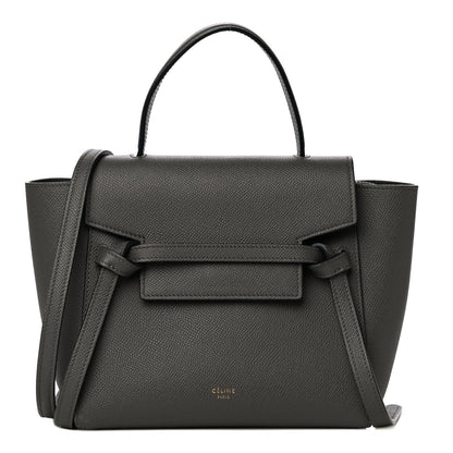 Celine Grained Calfskin Nano Belt Bag Grey 1 of 10