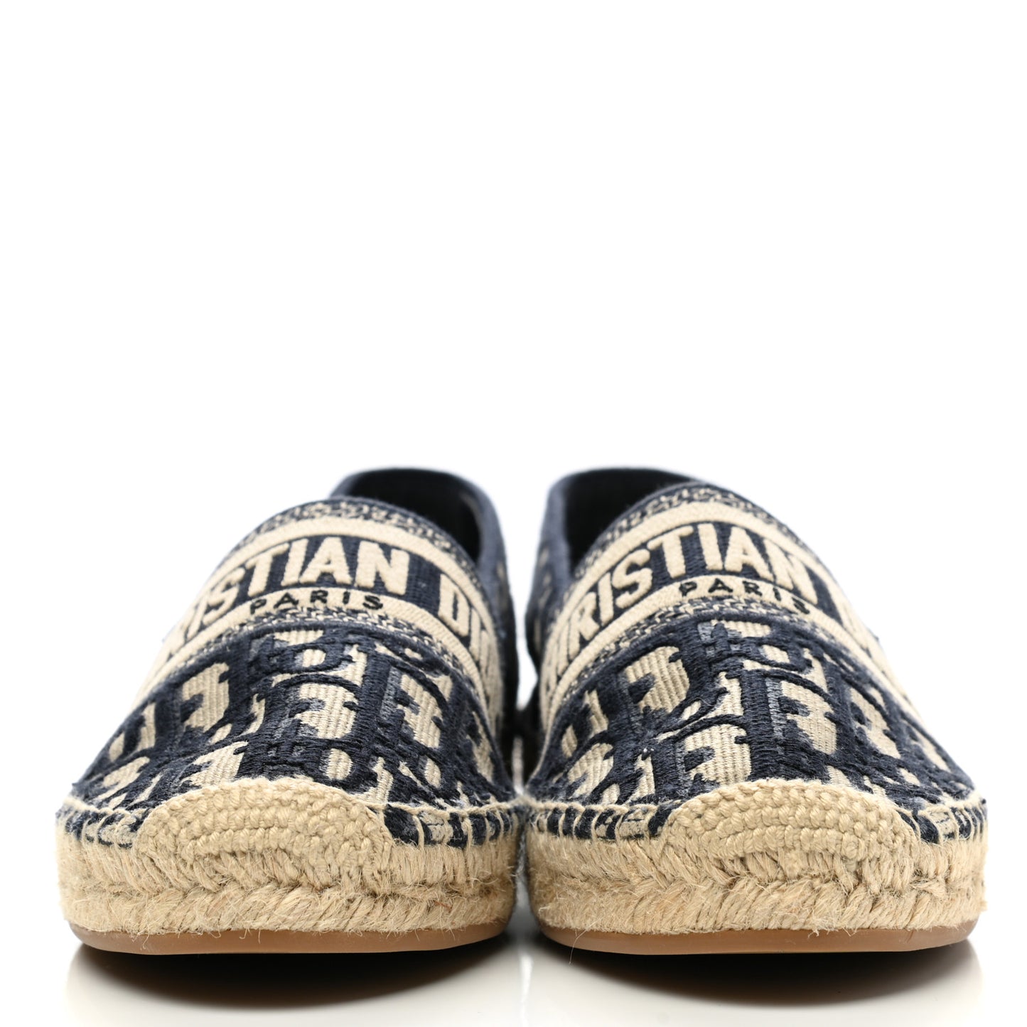 Oblique Embroidered Granville 15mm Espadrilles 38 Deep Blue
