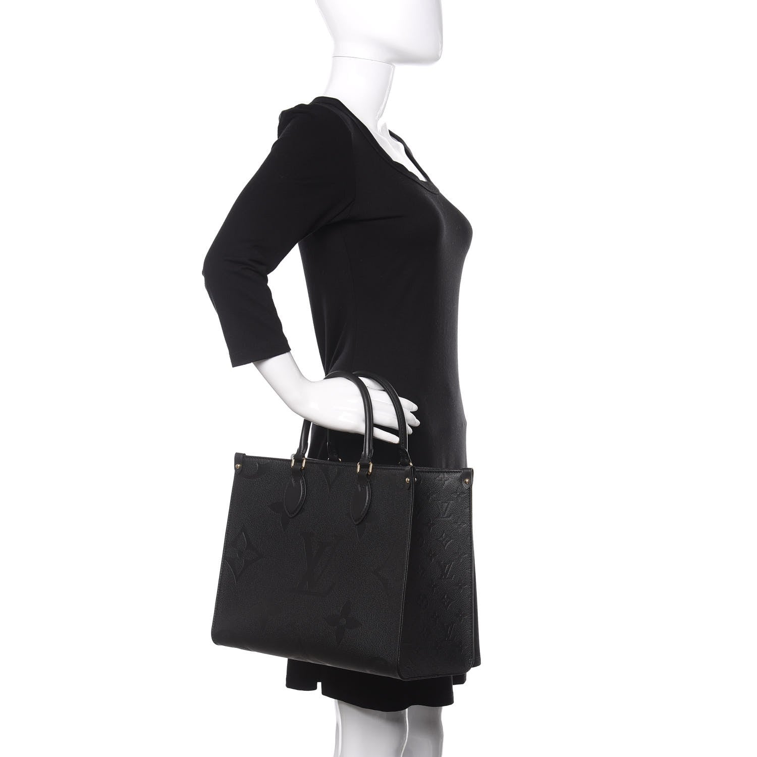 Louis Vuitton Empreinte Monogram Giant Onthego MM Black 3 of 10