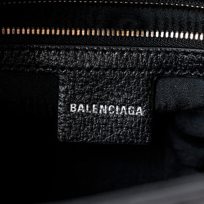 Gucci X BALENCIAGA BB Monogram Calfskin Web Small Jackie 1961 Hobo Black 6 of 12