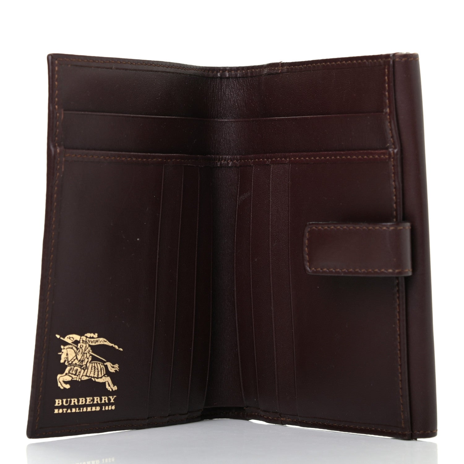 Burberry Calfskin House Check Wallet Brown 5 of 9