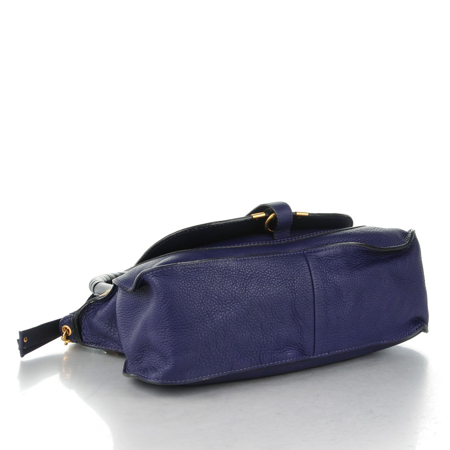 Calfskin Medium Marcie Satchel Storm Blue