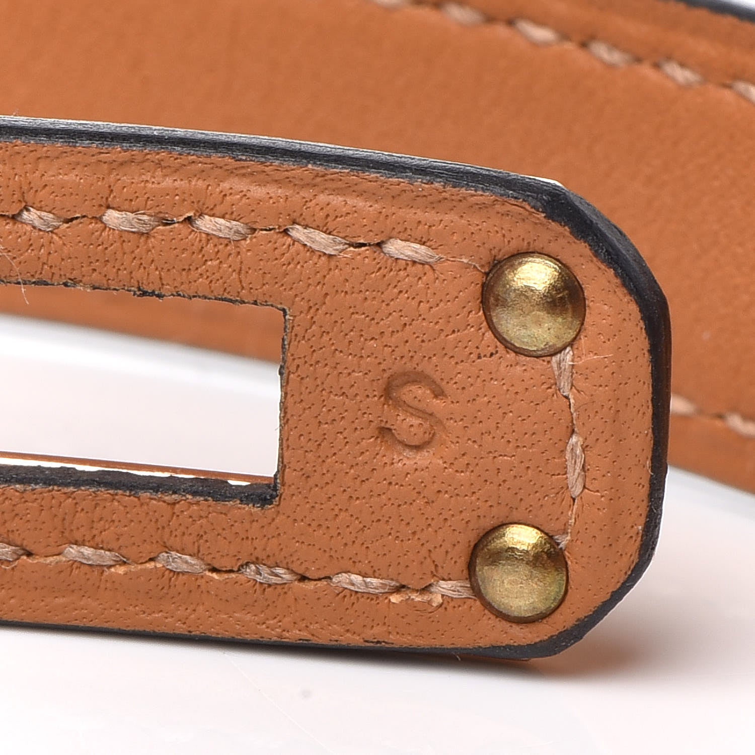 Hermes Shiny Alligator Kelly Double Tour Bracelet S Black 6 of 7