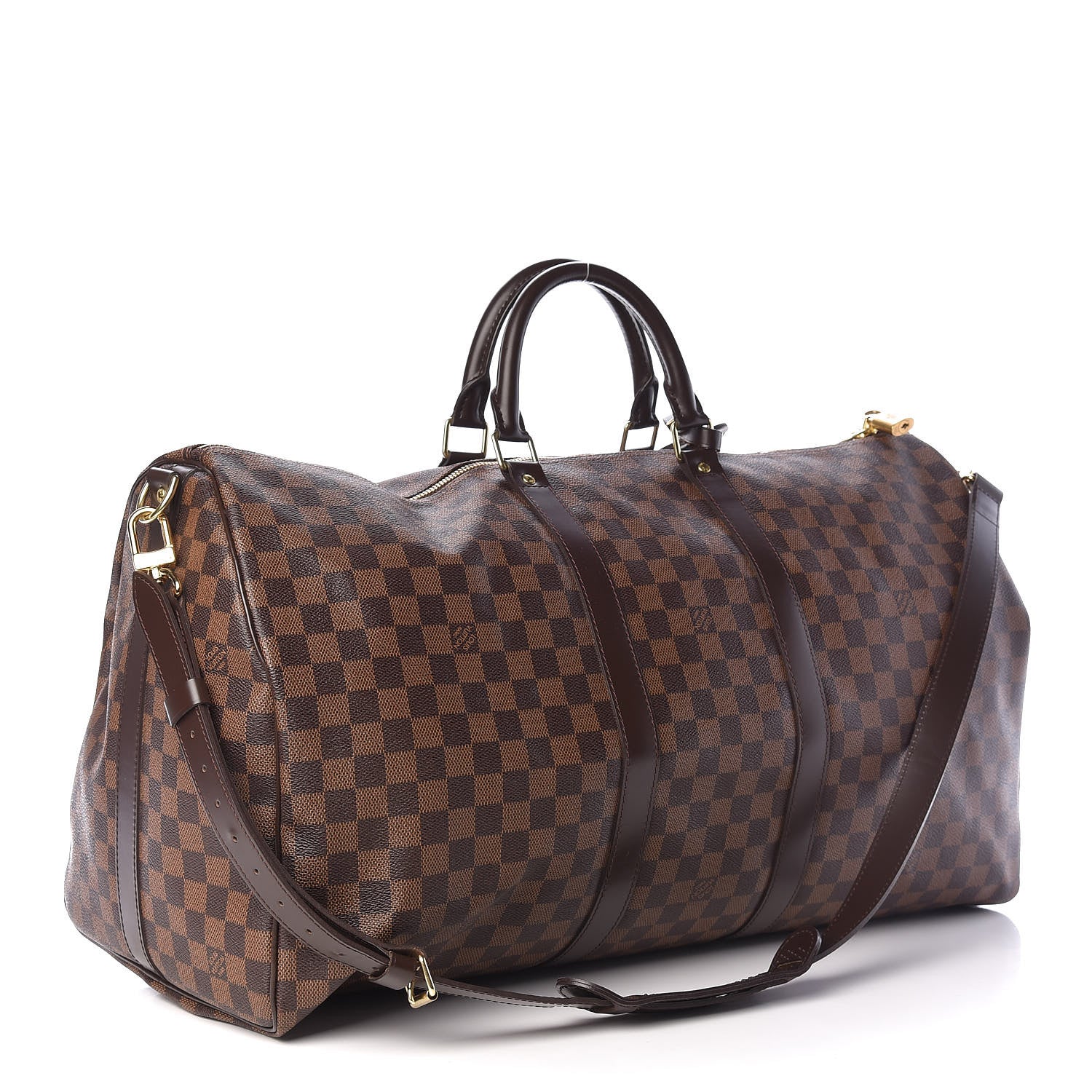 Louis Vuitton Damier Ebene Keepall Bandouliere 55 3 of 16