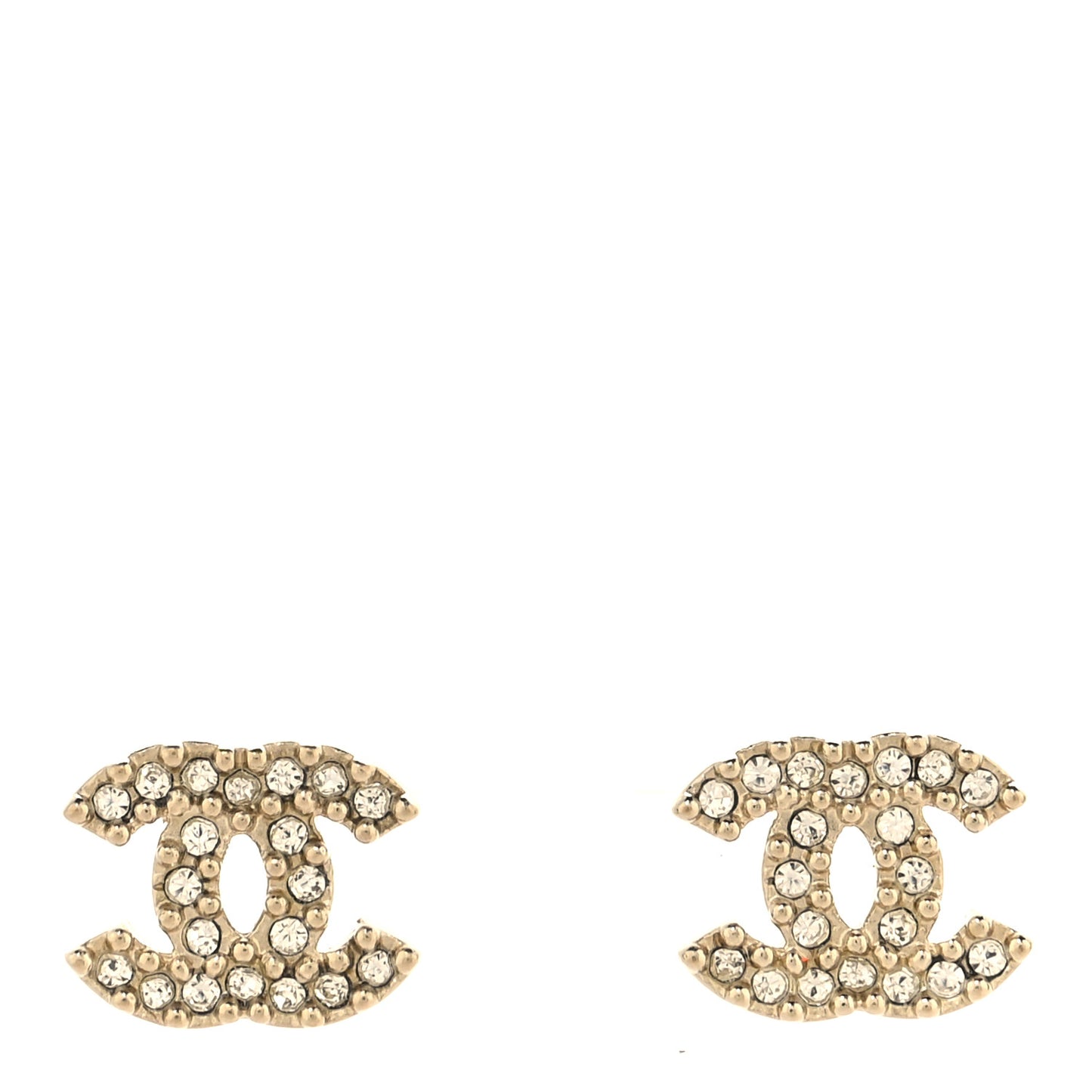 Crystal CC Earrings Gold