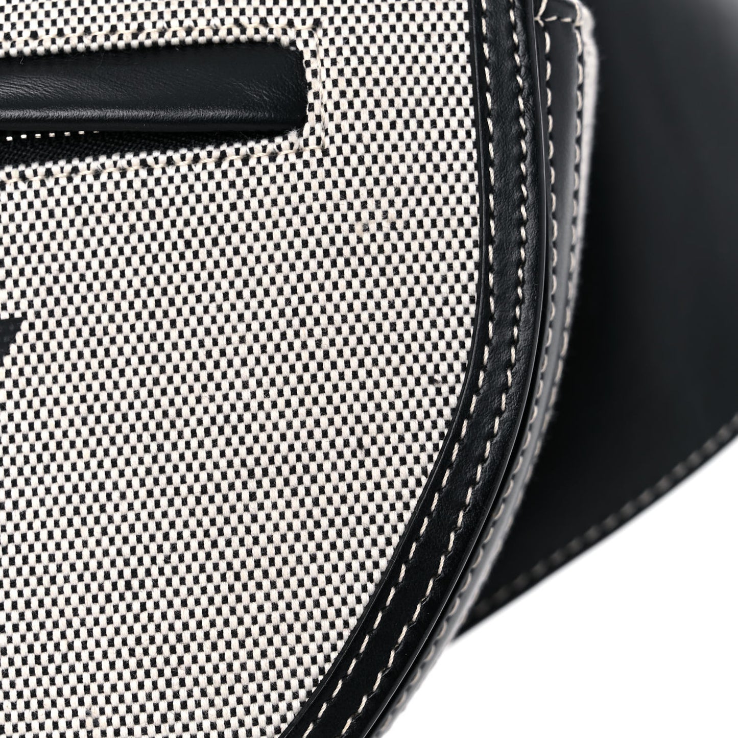Canvas Horseferry Print Small Olympia Bum Bag Black Grey