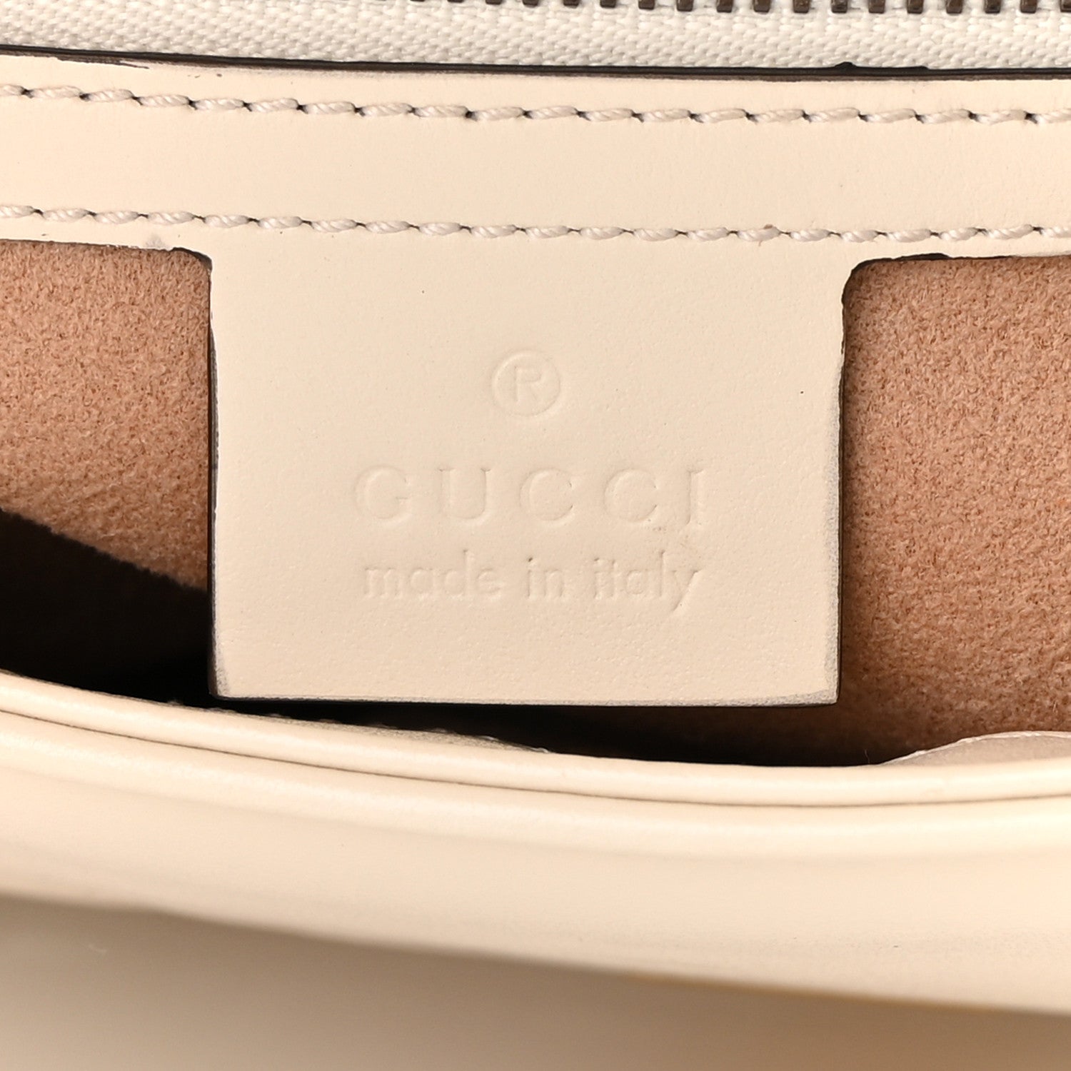 Gucci Calfskin Matelasse Small GG Marmont Shoulder Bag White 6 of 13
