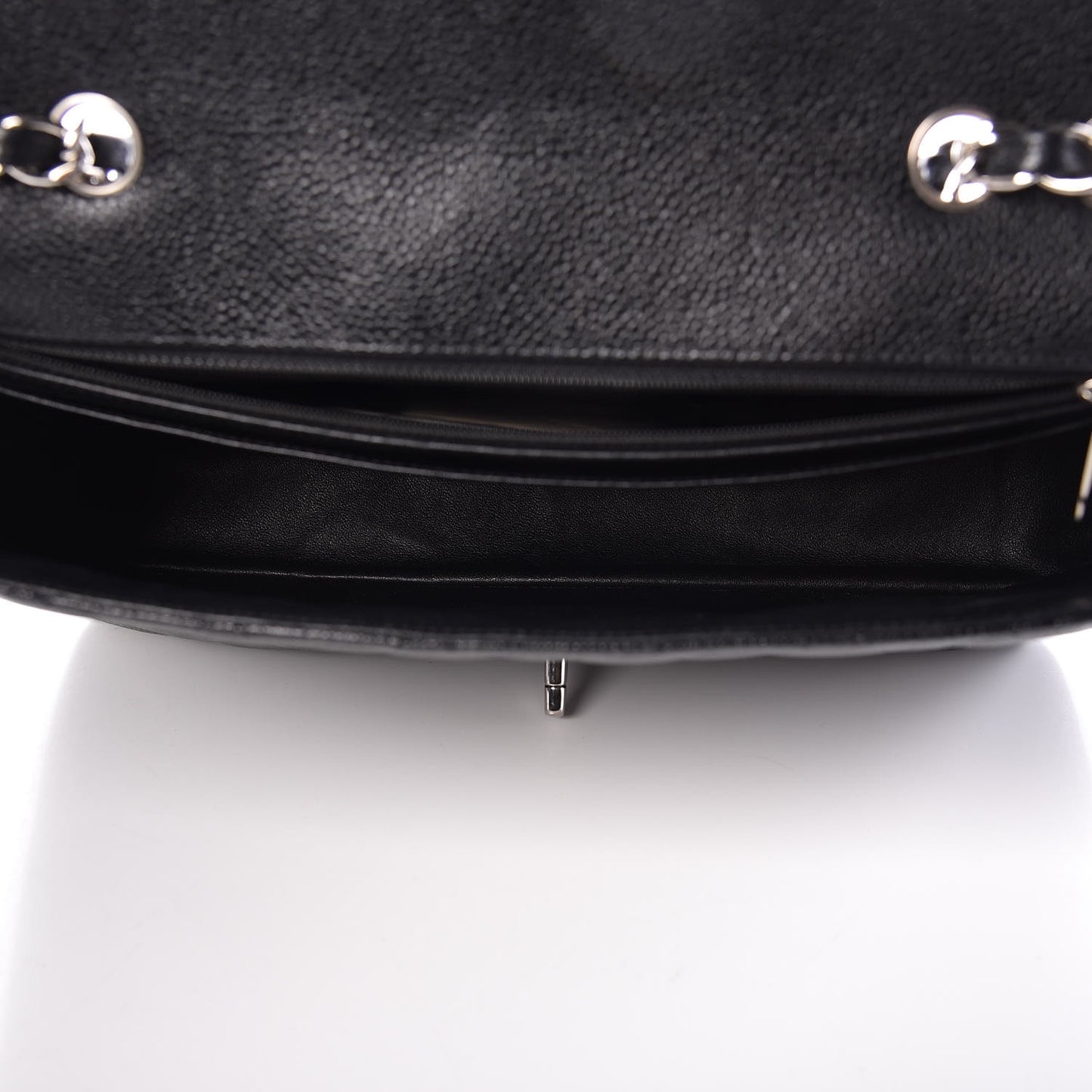 Caviar Quilted Jumbo Single Flap Black