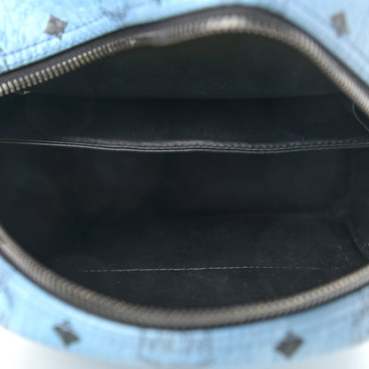 MCM Visetos Small Side Stud Stark Backpack Munich Blue 5 of 8