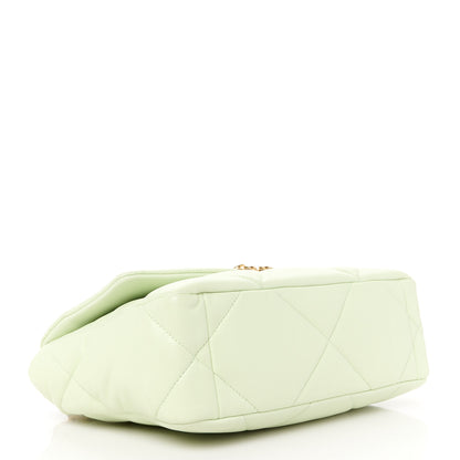 Chanel Lambskin Quilted Medium Chanel 19 Flap Light Green 4 of 10