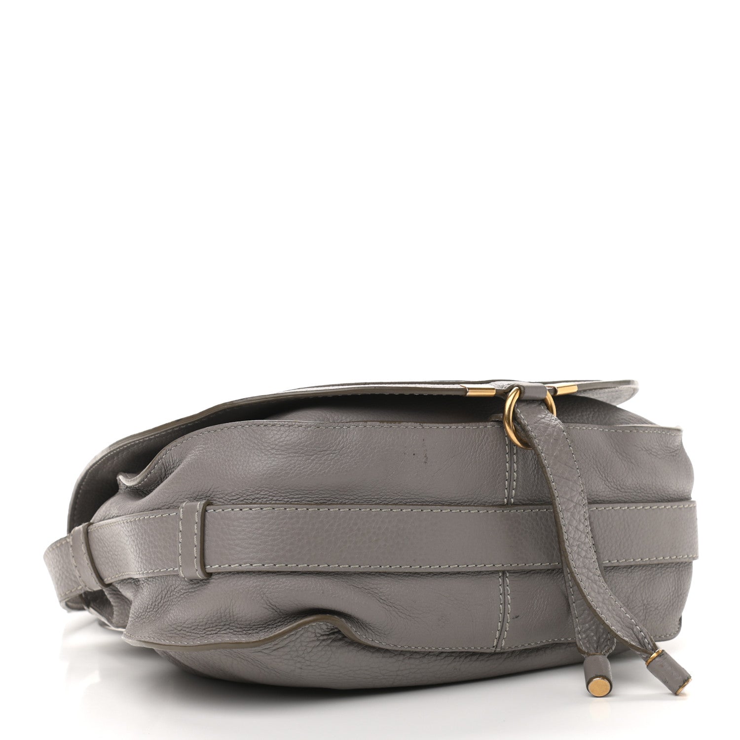 Chloe Calfskin Medium Marcie Round Crossbody Bag Cashmere Grey 4 of 17