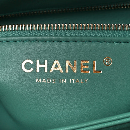 Chanel Lambskin Quilted Small Trendy CC Flap Dual Handle Bag Green 6 of 12