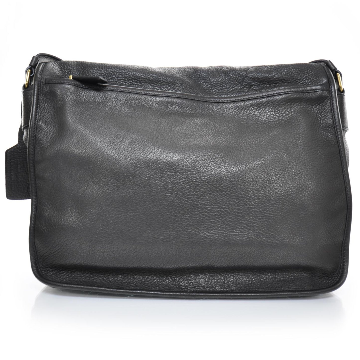 Cervo Deerskin Messenger Bag Nero Black
