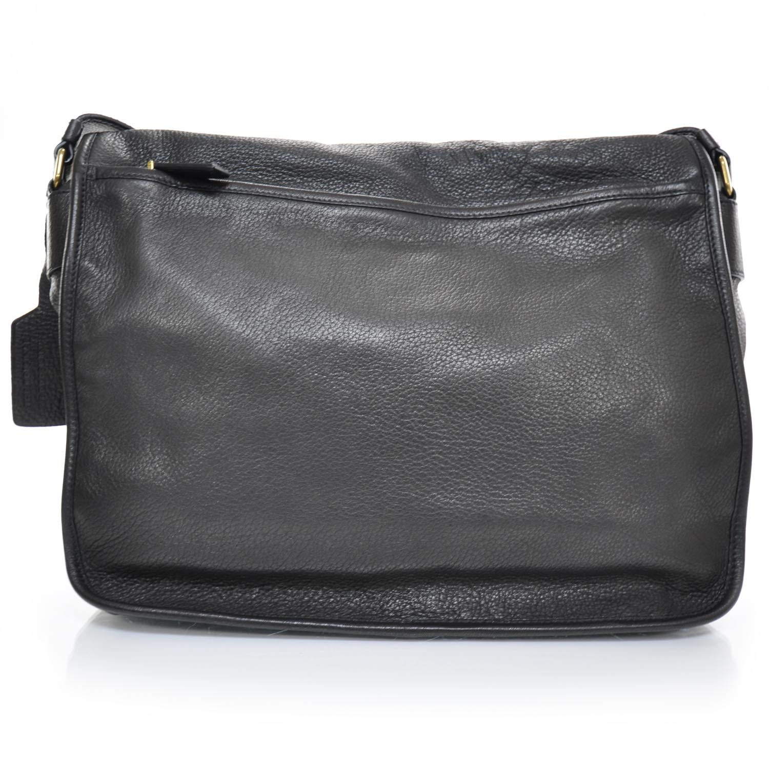 Prada Cervo Deerskin Messenger Bag Nero Black 3 of 9