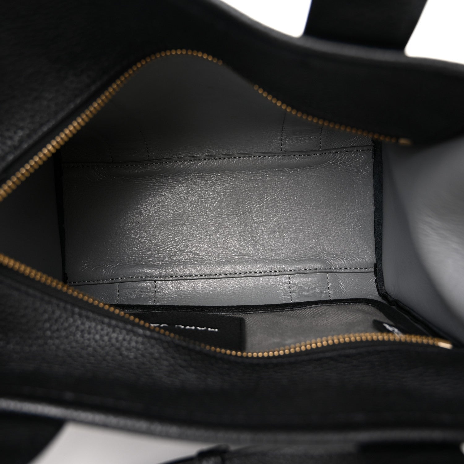 Marc Jacobs Grained Calfskin Small The Tote Bag Black 5 of 11