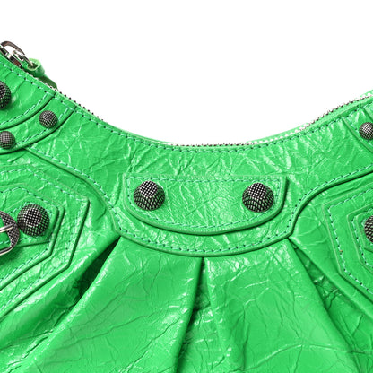 Balenciaga Agneau Arena Le Cagole Shoulder Bag XS Vivid Green 10 of 12