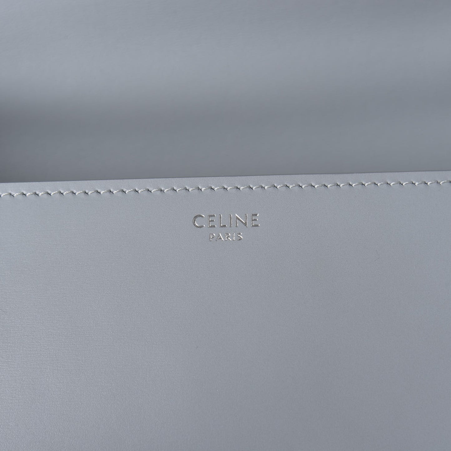 Smooth Calfskin Medium Classic Box Flap Bag Slate