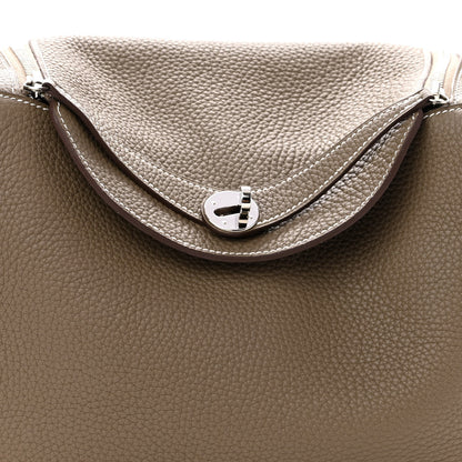 Hermes Taurillon Clemence Lindy 30 Etoupe 7 of 9
