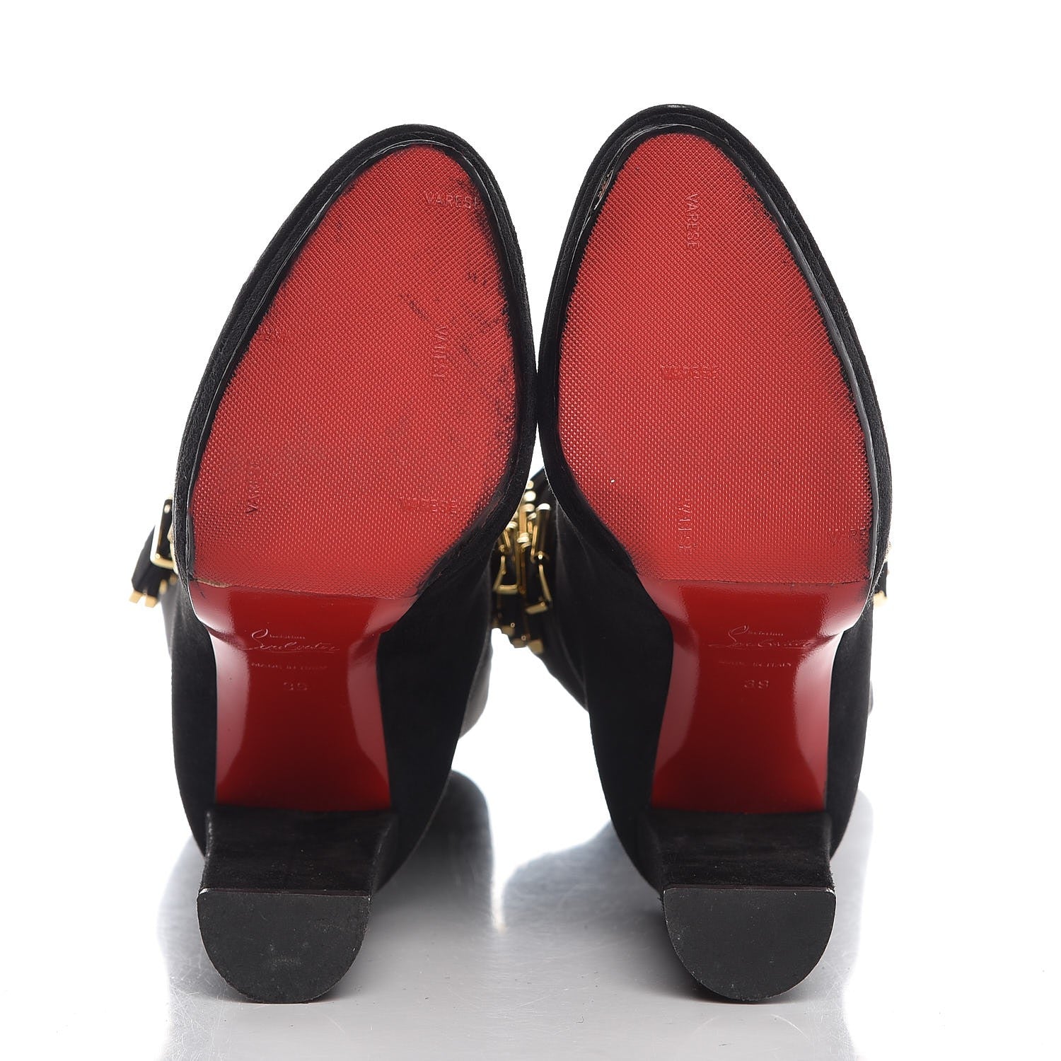 Christian Louboutin Suede Lady Troop 120 Tall Boots 39 Black 7 of 9